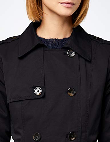 Berydale Gabardina con cinturón para mujer, Negro,38