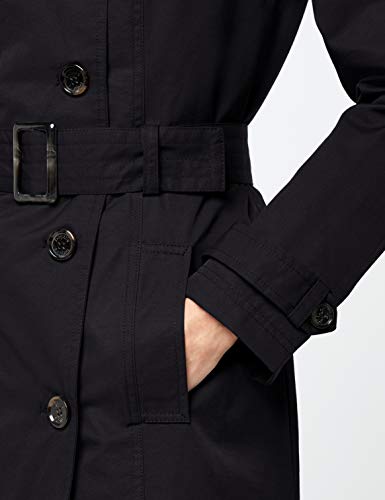 Berydale Gabardina con cinturón para mujer, Negro,38