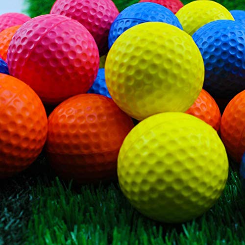 BESPORTBLE 11 Piezas de Bolas de Golf de Colores Bolas de Entrenamiento de Golf Flujo de Aire de Plástico para Entrenamiento Al Aire Libre en Interiores (Color Surtido)