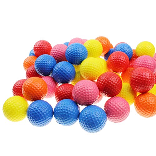 BESPORTBLE 11 Piezas de Bolas de Golf de Colores Bolas de Entrenamiento de Golf Flujo de Aire de Plástico para Entrenamiento Al Aire Libre en Interiores (Color Surtido)