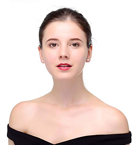 BESTEEL 6 Pares Acero Inoxidable Pendientes de Estrella Luna y Corazón de las Mujeres Aretes Pendientes Piercing Cartilago Joyería de Moda