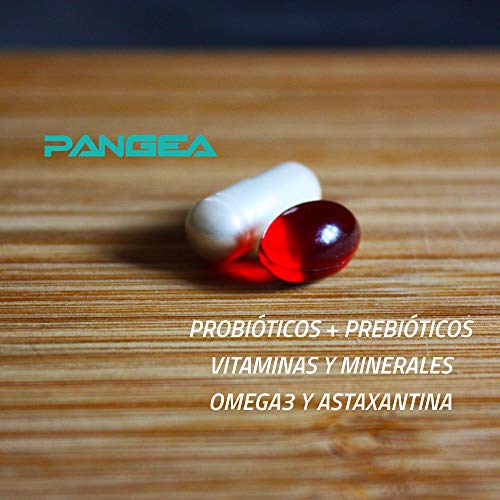 Bestme Pangea | Protege el Sistema Inmune | Refuerza las Defensas | Aceite de Krill (Omega 3) | Probióticos Lactobacillus para la Flora Intestinal | Complejo Vitamínico (Multivitaminico ).60 Cápsulas