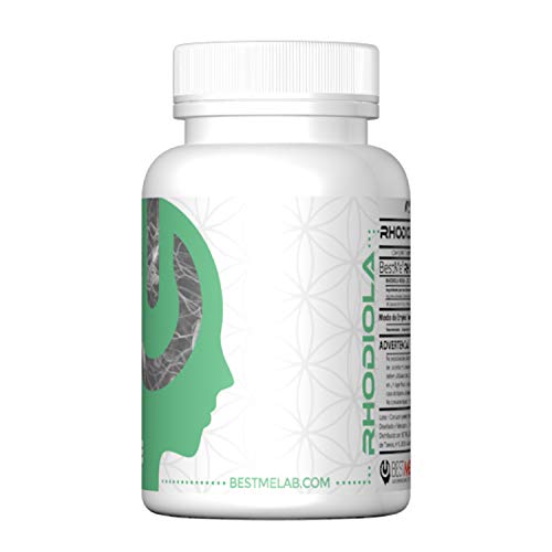 BESTME RHODIOLA ROSEA comprimidos 300mg. Suplemento para la memoria y el rendimiento mental Resistencia , Mejora el estado de ánimo - Control del Estrés - 3% de Rosavinas.30 Cápsulas