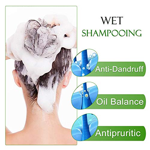 BESTOOL Cepillo para champú con masajeador de cuero cabelludo y cerda de silicona suave, exfoliante para depurador de cuero cabelludo para hombres y mujeres (Rosa)