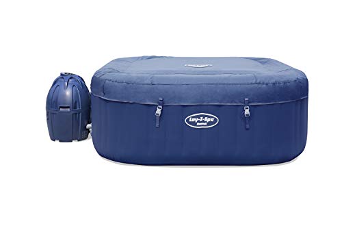 Bestway Lay-Z-SPA Hawaii AirJet - Jacuzzi Hinchable con función de Masaje Rectangular, Gris, 180 x 180 x 71 cm