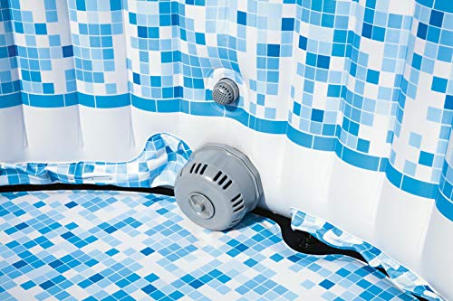 Bestway Lay-Z-SPA Jacuzzi Hinchable Miami AirJet para hasta 4 Personas, Redondo, Negro, 180 x 66 cm