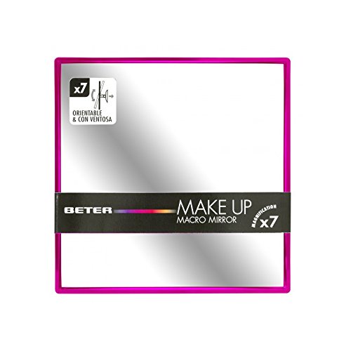 Beter 14310 - Espejo Giratorio con peana, aumento 7x, 14,5 cm, color negro