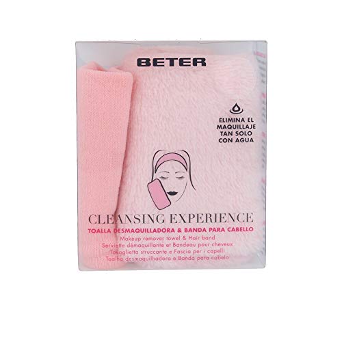 Beter Cleansing Experience Toalla Desmaquilladora + Banda Cabello, Multicolor, 106 Unidad