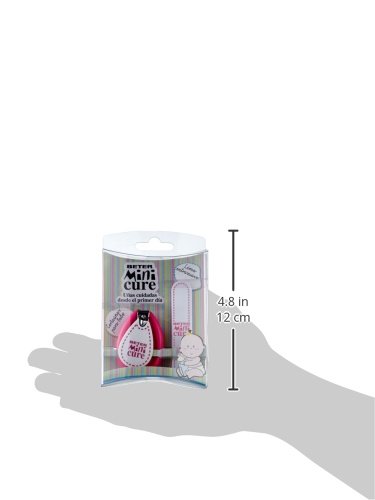 Beter - Mini Cure - Kit de cortauñas y lima (con 2 piezas), colores surtidos