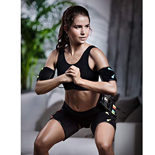 Beurer EM95 Electroestimulador Digital Cuerpo con Bluetooth, EMS, app Homestudio, 4 Canales, Cargador USB, Color Negro