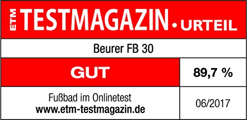 Beurer FB30 - HidroMasaje para pies, 60 W, 3 funciones, plegable y portátil