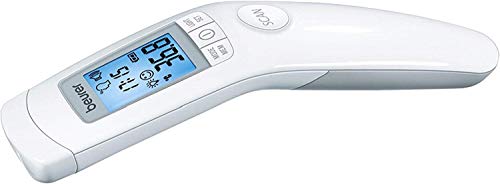 Beurer FT90 Termometro clinico digital sin contacto con lapiel, color blanco - 1 termometro digital