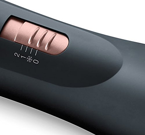 Beurer HT80 - Cepillo rotatorio de aire caliente, color negro y cromado