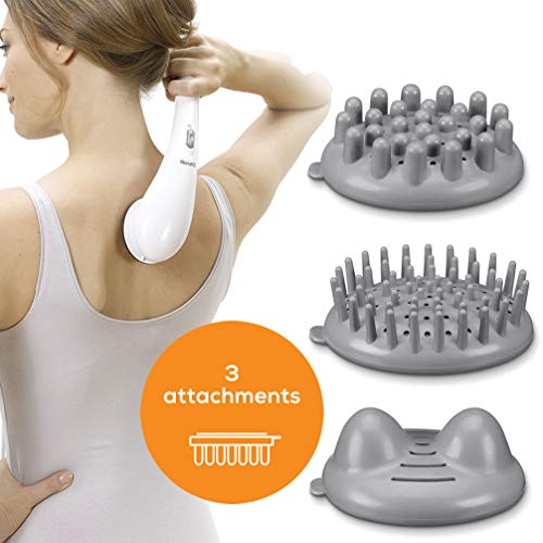 Beurer MG21 - Aparato de Masaje con infrarrojos, intensidad graduable, 3 cabezales distintos, color blanco