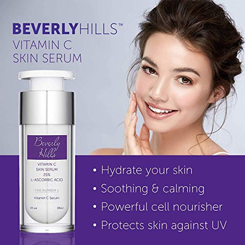 Beverly Hills - Kit Facial Antiedad para Mujer: Lifting Facial Instantáneo, Sérum Antiedad, Tratamiento para las Ojeras y las Bolsas de los Ojos, Sérum Pestañas y Rímel Negro