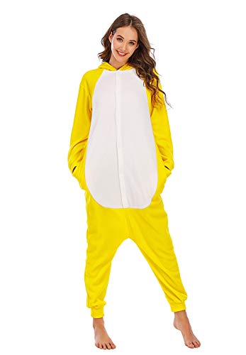 BGOKTA Disfraces de Cosplay para Adultos Pijamas de Animales One Piece Pato, S