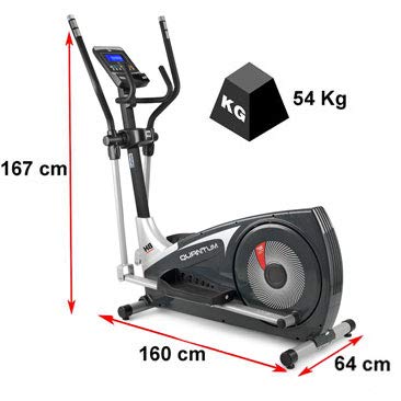 BH Fitness i.Quantum 10005982 Bicicleta Eliptica para uso intensivo - Magnética - 20 Kg - 46 cm - i.concept integrado