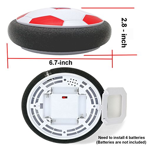 BIBOYELF Bola Interesante De Juguete-LED Bola De SuspensiÓN De Aire Deportes De Interior O Al Aire Libre,Regalos De Cumpleaños para Niños De 3+ Años(Rojo)