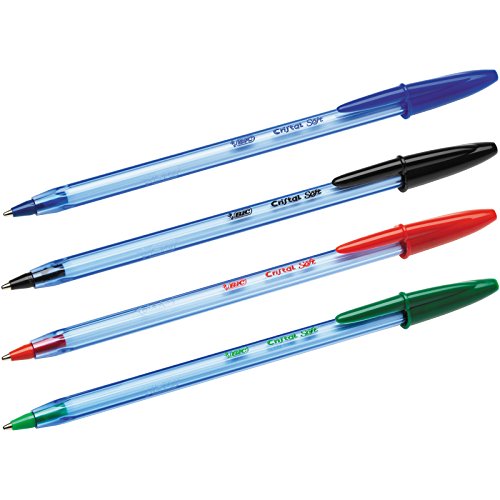 BIC 918533 - Cristal Soft bolígrafos punta media (1,2 mm) - colores Surtidos, Blíster de 10 unidades