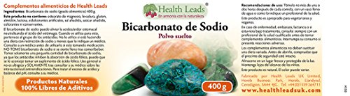Bicarbonato de sodio 400g (grado alimenticio)