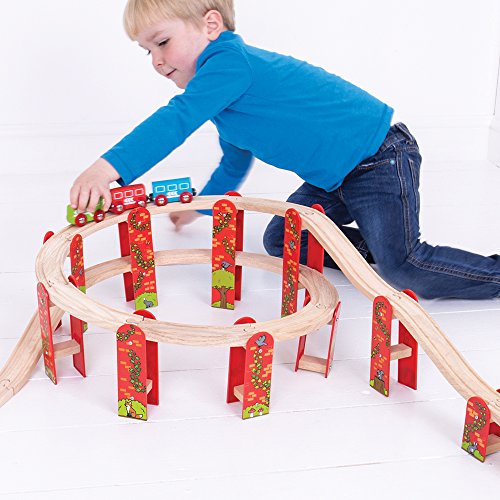 Bigjigs Rail Paquete de expansi?n de v?as de Alto Nivel
