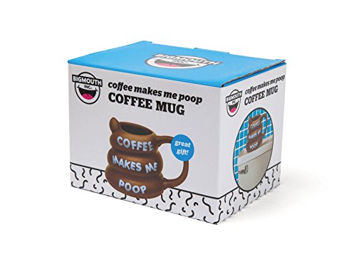 BigMouth Inc. café Makes me Caca Taza, marrón