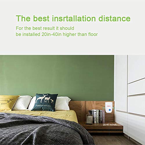 BIILII Repelente Ultrasónico Mosquitos, 4 Pack Electrónico Repelente Mosquitos Repelente Ultrasónico de Plagas, Control de Plagas para Cucarachas, Mosquitos, Moscas, Arañas, Hormigas, Ratas y Ratones