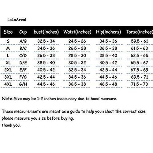 Bikini Natacion Traje de Baño Una Pieza Bañador Mujer Alta Cintura Push Up con Aro