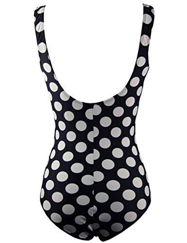 Bikini Natacion Traje de Baño Una Pieza Bañador Mujer Alta Cintura Push Up con Aro