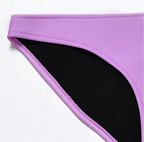 BIKINIS Maquillaje Traje de baño de impresión Retro Neopreno Split Bikini SPA Traje de baño Playa de baño (Color : Rojo, Tamaño : XL)