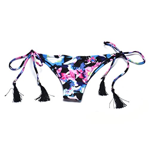 Bikinis Mujer,Dragon868 2020 Mujer Suave Sujetador Floral Empujar para Arriba Traje de baño (S, Azul)