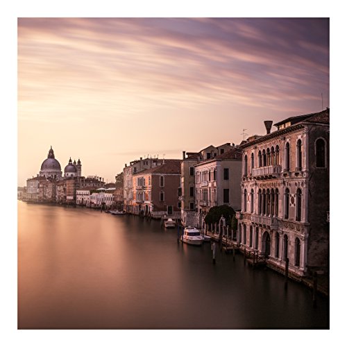 Bilderwelten Fotomural - Tarde en Venecia - Mural cuadrado papel pintado fotomurales murales pared papel para pared foto 3D mural pared barato decorativo, Tamaño: 336cm x 336cm