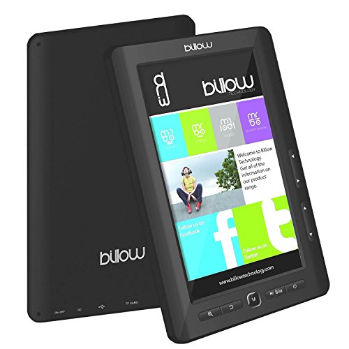 BILLOW Libro ELECTRONICO Multimedia Pantalla DE 7 TFT Negro