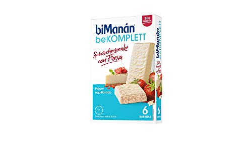 biManán - beKOMPLETT - Placer Equilibrado - Barritas Cheesecake - 6uds 210 gr