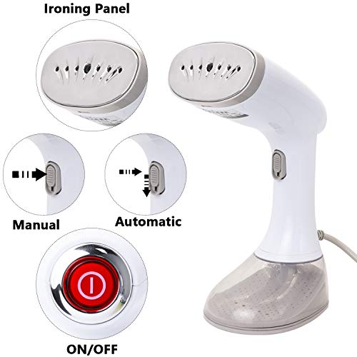 BINKE Plancha Ropa Vapor Vertical, 3 Modos ajustables1640W Vaporizador de Ropa,Tanque de Agua de Alta Capacidad 380 ml Viaje Calefacción para Vacaciones en el Hogar y Viajes de Negocios