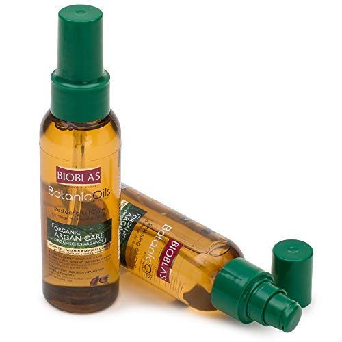 Bioblas Argan Care - Aceite de argán orgánico para cabello con complejo mineral y vitamina