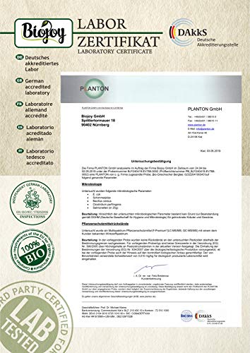 Biojoy Griego Té de la montaña Ecologico, tallos y flores enteros Sideritis scardica (250 gr)