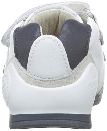 Biomecanics 151157, Zapatos de primeros pasos Unisex Bebés, Blanco (Blanco/Azul/Sauvage), 21 EU
