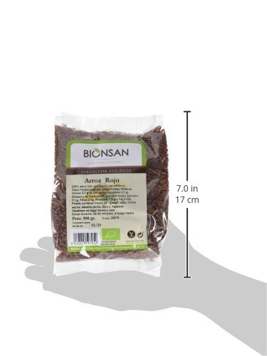 Bionsan Arroz Rojo Ecológico - 6 Bolsas de 500 g - Total: 3 kg