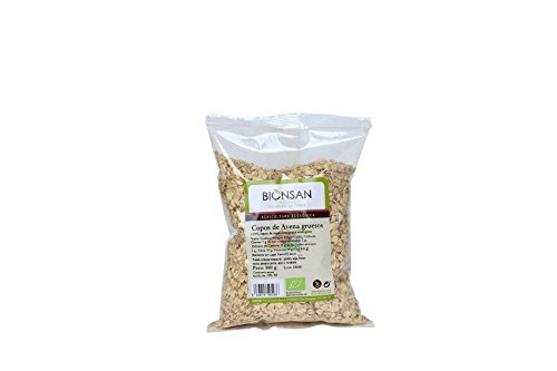 Bionsan Copos de Avena Ecológica Gruesos | 4 Paquetes de 500 gr | Total: 2000 gr