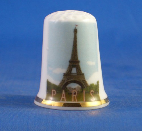 Birchcroft Porcelana coleccionable Dedal – -Viaje Póster Series – Paris