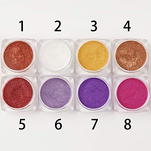 BISHENG 8 botellas de oro rosa espejo de uñas en polvo unicornio camaleón arte de uñas cromo pigmento sirena DIY manicura decoraciones