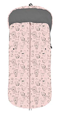 Black friday - Saco POLAR de Invierno de Silla de Paseo - (Casi Universal-Bugaboo-Mclaren) - Color: Rosa - OFERTA