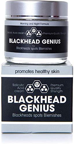 Blackhead Genius Crema de árbol de té con ácido salicílico La solución activa para los puntos negros, elimina las manchas del acné