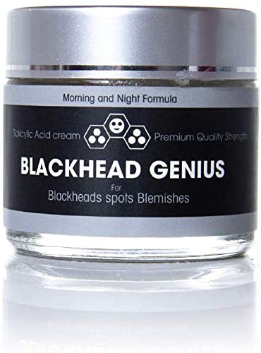 Blackhead Genius Crema de árbol de té con ácido salicílico La solución activa para los puntos negros, elimina las manchas del acné