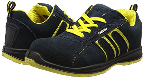 Blackrock Hudson Trainer - Zapatillas de seguridad con punta de acero, Unisex Adulto,Multicolor (Navy/Yellow), talla 39 EU (6 UK)