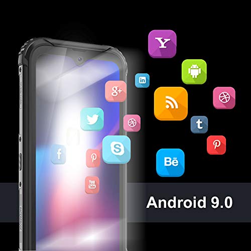 Blackview BV5900 Movil Resistente 3GB + 32GB Android 9.0 Dual SIM 4G Smartphone con Pantalla 5.7" HD+IPS, 13MP/0.3MP + 5MP, 5580mAh Batería, MT6761, Telefono IP68 Impermeable, NFC/Face ID/GPS- Negro