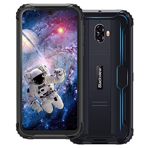 Blackview BV5900 Movil Resistente 3GB + 32GB Android 9.0 Dual SIM 4G Smartphone con Pantalla 5.7" HD+IPS, 13MP/0.3MP + 5MP, 5580mAh Batería, MT6761, Telefono IP68 Impermeable, NFC/Face ID/GPS- Negro