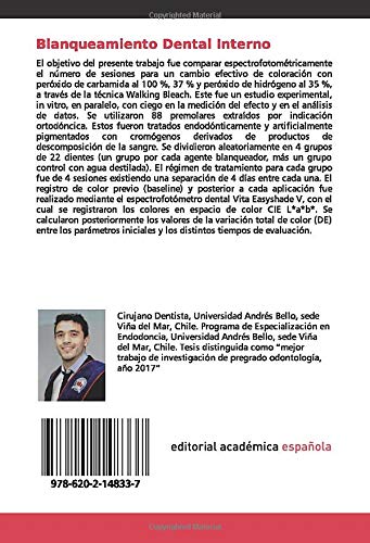 Blanqueamiento Dental Interno: Comparación espectrofotométrica del número de sesiones con peróxido de hidrógeno y peróxido de carbamida