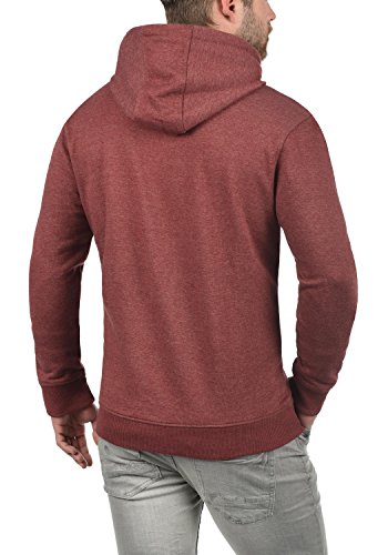 BLEND Vince - Sudaderas con capucha para Hombre, tamaño:L;color:Andorra Red (73811)